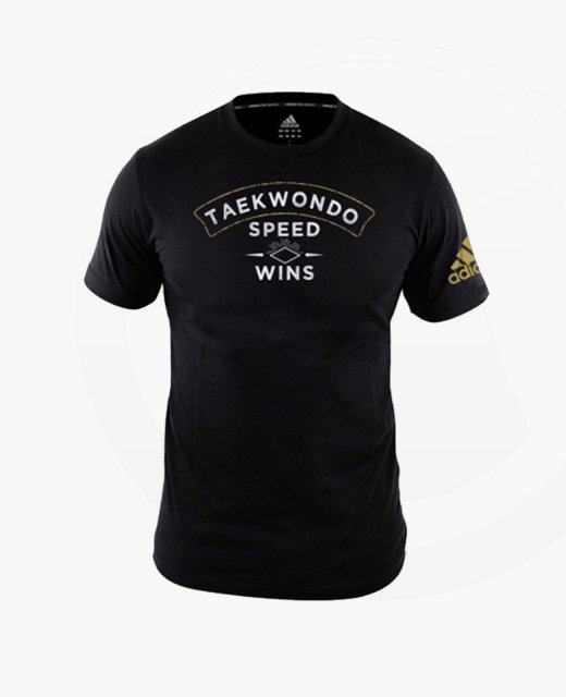 adidas Community T-Shirt "Speed wins" TAEKWONDO schwarz  XL adiTCL01 XL