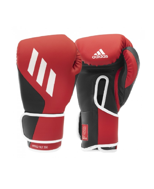 adidas Speed TILT 350 Boxhandschuhe 14oz rot/schwarz aus Kaktusleder  14 oz