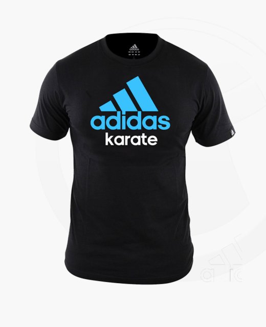 adidas Community T-Shirt Karate schwarz/blau adiCTK 