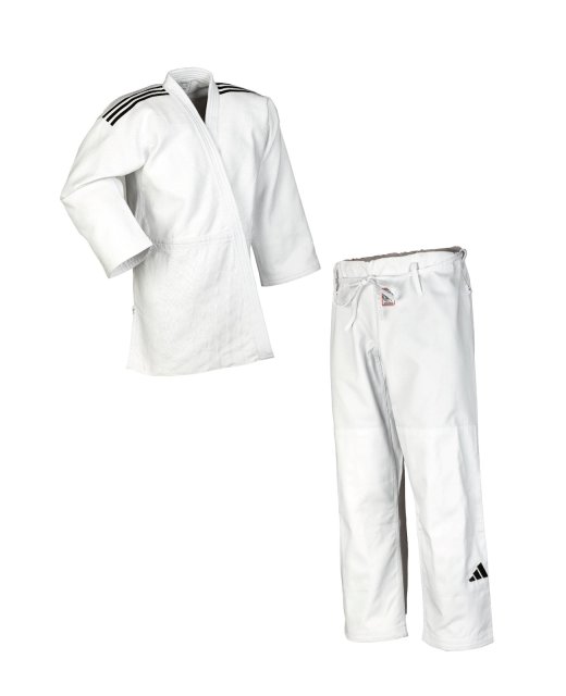 adidas Champion 3 Model 1 Slim Fit Judo Anzug weiß IJF approved 