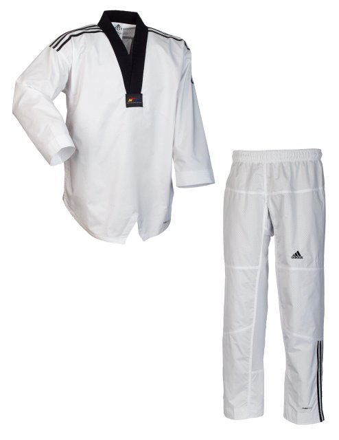 adidas Taekwondoanzug adi Contest 190 schwarzes Revers adiTC02-CH 190