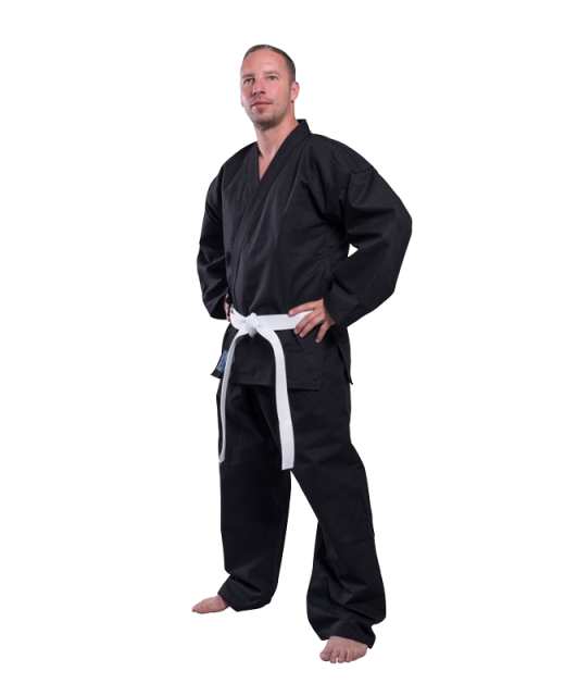 FW SAMURAI 12oz Self Defense Anzug schwarz Segeltuch 