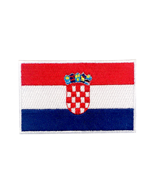 Aufnäher Stickabzeichen Kroatien Flagge Gr. 8x5 
