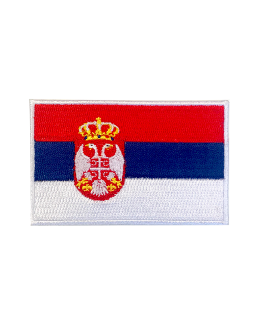Aufnäher Stickabzeichen Serbien Flagge Gr. 8x5 