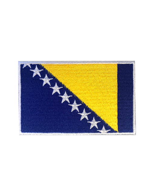 Aufnäher Stickabzeichen Bosnien Flagge Gr. 8x5 