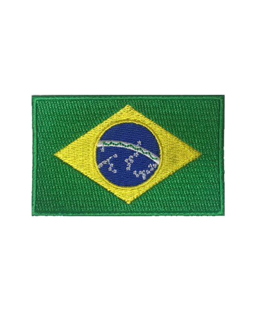 Aufnäher Stickabzeichen Brasilien Flagge Gr. 8x5 