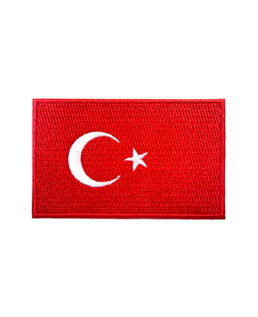 Aufnäher Stickabzeichen Türkei Flagge Gr. 8x5 