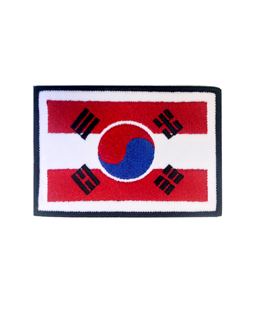 Aufnäher Stickabzeichen Austria Südkorea Gr. L 