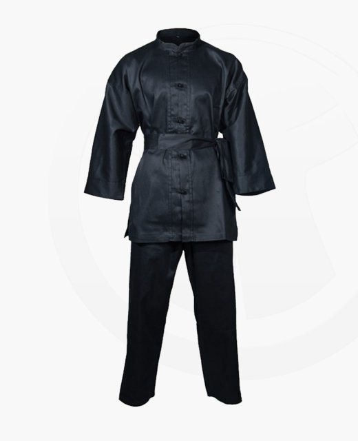 Budo Nord Kung Fu Anzug 160cm schwarz 160cm