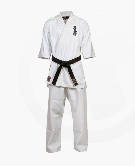 Kyokushinkai Karateanzug weiss mit Bestickung | Fightshop & Budo Ausrüstung