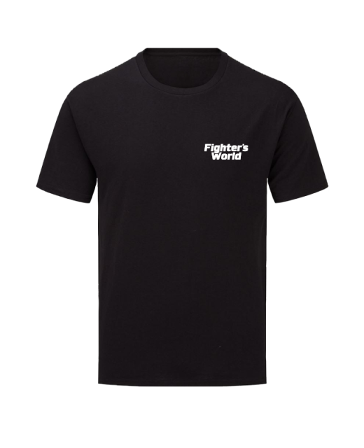 T-Shirt Fighter's World Classic schwarz mit Bestickung 