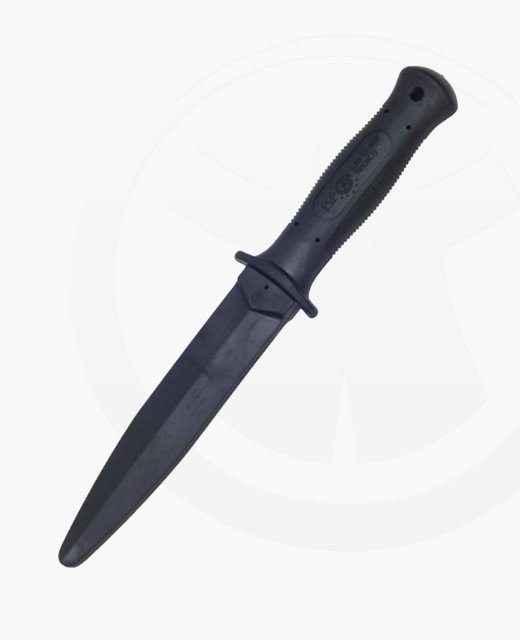 FW Trainingswaffe  ESP Gummimesser lange Klinge ca.17cm schwarz harte Ausführung 