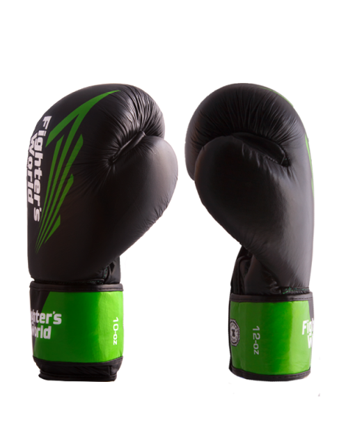 FW Green CORNER Boxhandschuhe 10 oz Klettverschluss grün/schwarz 10 oz