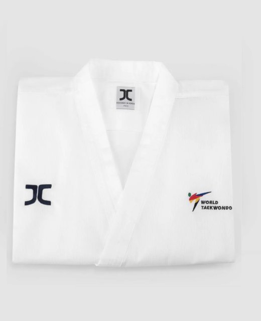 JCALICU Poomsae Taekwondo Anzug Kup 200 weiß WT approved JC-2001 200cm