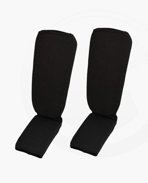 FW Schienbein und Ristschoner Basic schwarz elastischer Stoff 