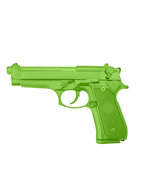 FW Trainingswaffe Gummipistole Green Gun Modell 92 grün Self Defense 