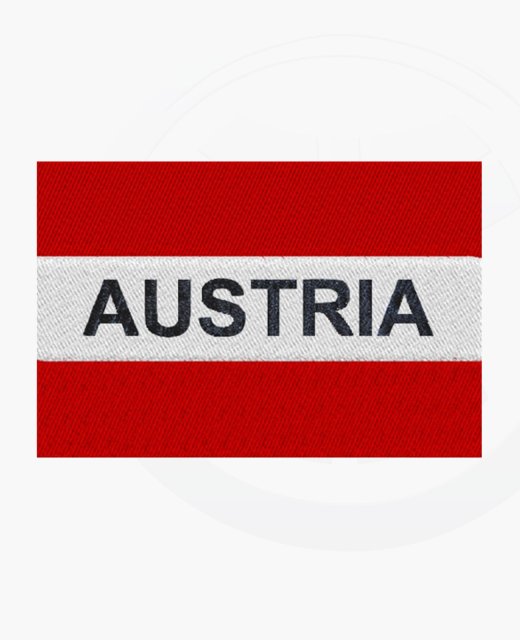 Aufnäher AUSTRIA gewebtes Abzeichen zum Aufbügeln Gr. 10 x 7cm 