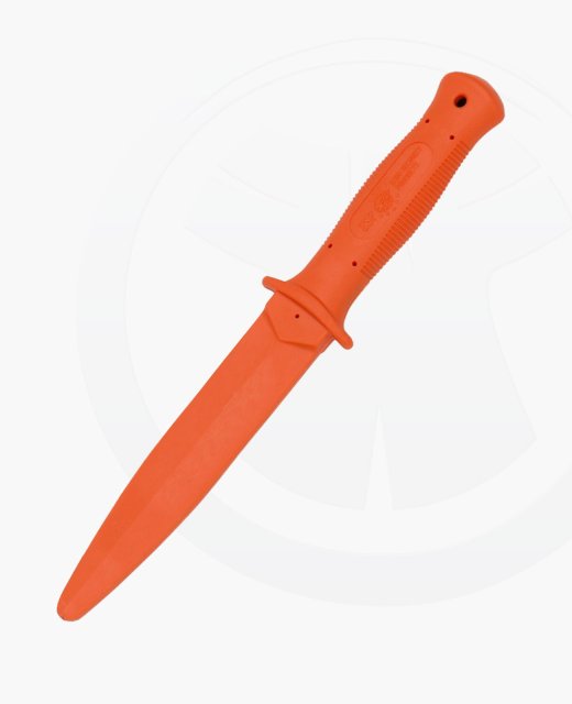 FW Trainingswaffe  ESP Gummimesser lange Klinge ca.17cm orange harte Ausführung 
