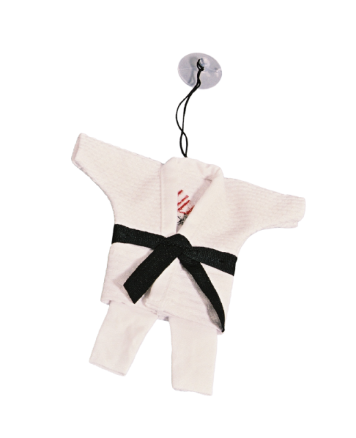 FW Anhänger Karate Anzug Mini Gi weiß 