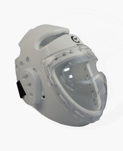 Wacoku Kopfschutz mit Visier XL weiß XL