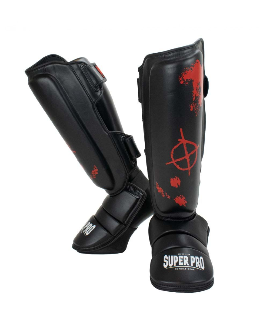SuperPro SKULL Schienbein Ristschutz L schwarz SPLP183 L
