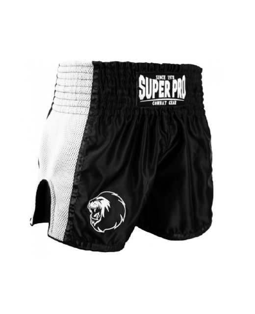 SuperPro Muay Thai Short Brave schwarz/weiß SPTS110 