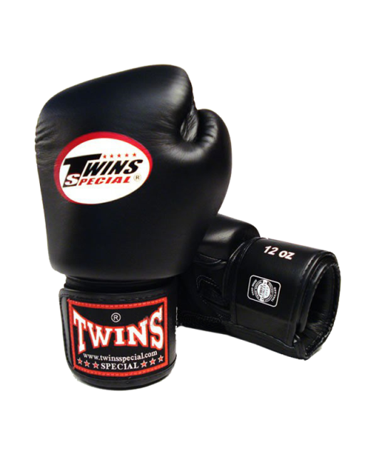 Twins Boxhandschuhe Pro Velcro 16 oz schwarz 16 oz